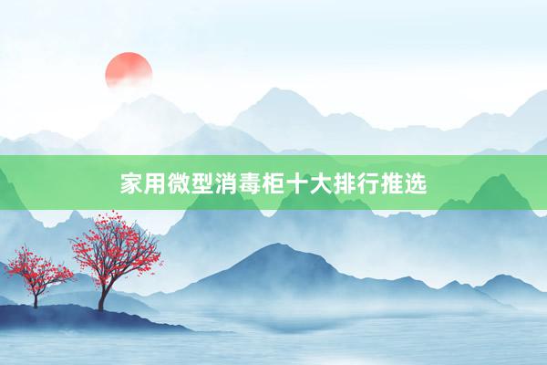 家用微型消毒柜十大排行推选